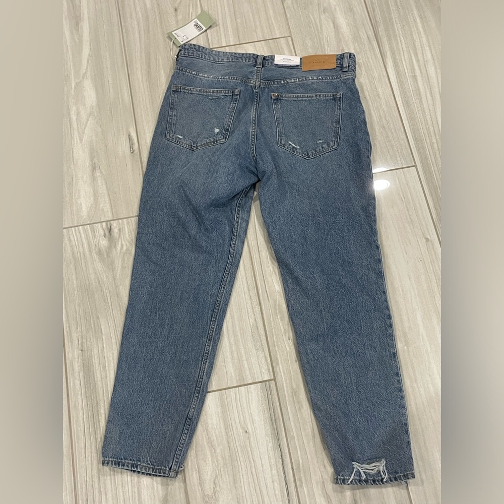 H&M Blue Distressed Boyfriend Jeans - Picture 7 of 7